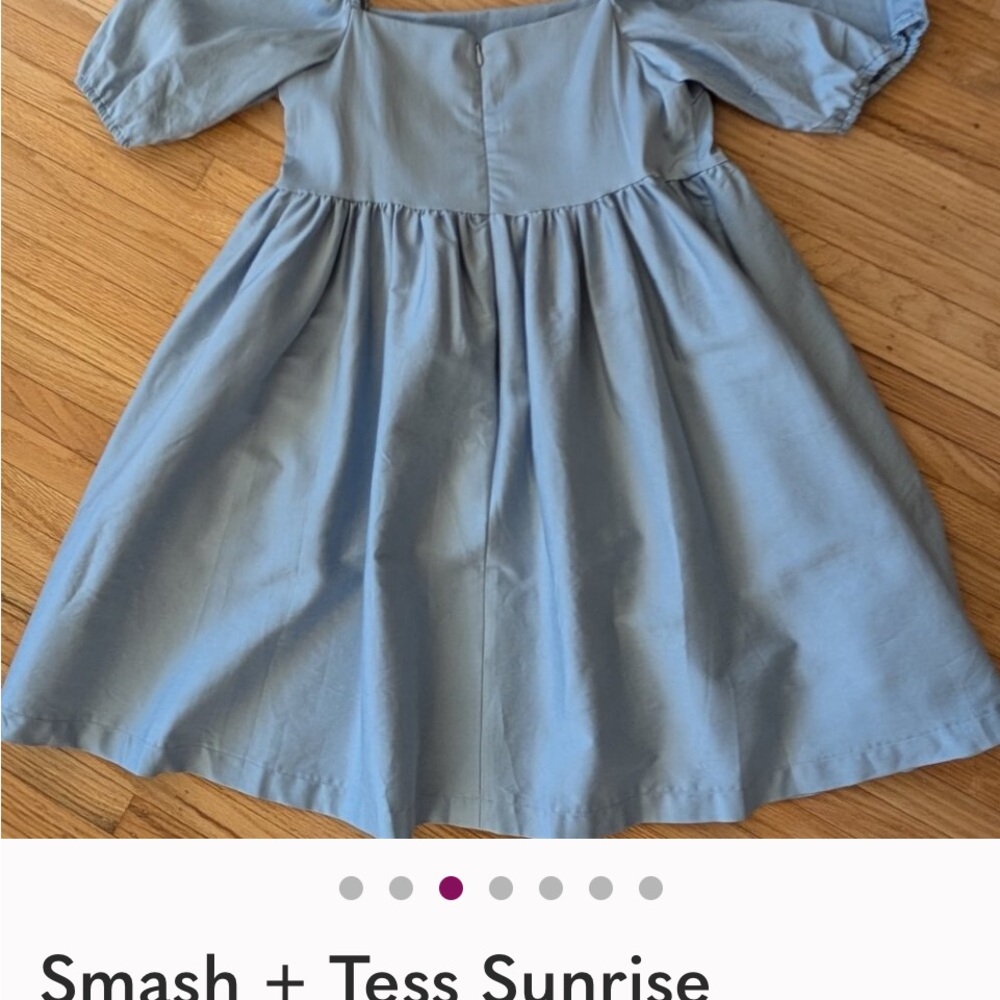 Smash + Tess pale blue sunrise mini dress - Picture 3 of 5